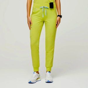 High Waisted Zamora Jogger Scrub Pants Citrine XS